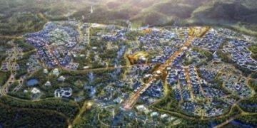 Desain Kawasan Inti Pusat Pemerintahan atau KIPP Ibu Kota Negara Nusantara. ANTARA/HO-Kementerian PUPR.