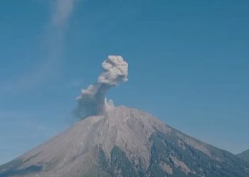 Gunung Semeru Erupsi 7 Kali, Kolom Abu Mencapai 800 Meter