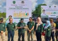 Kegiatan penghijauan di wilayah Kabupaten Penajam Paser Utara, Provinsi Kalimantan Timur, bersama Kementerian LHK. (Nyaman Bagus Purwaniawan)