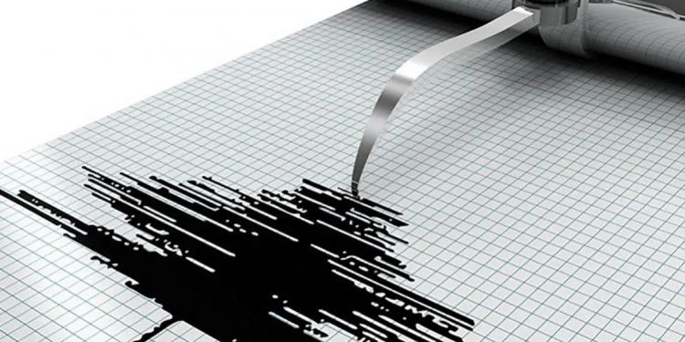 Ilustrasi - Gempa bumi yang tercatat oleh seismometer.